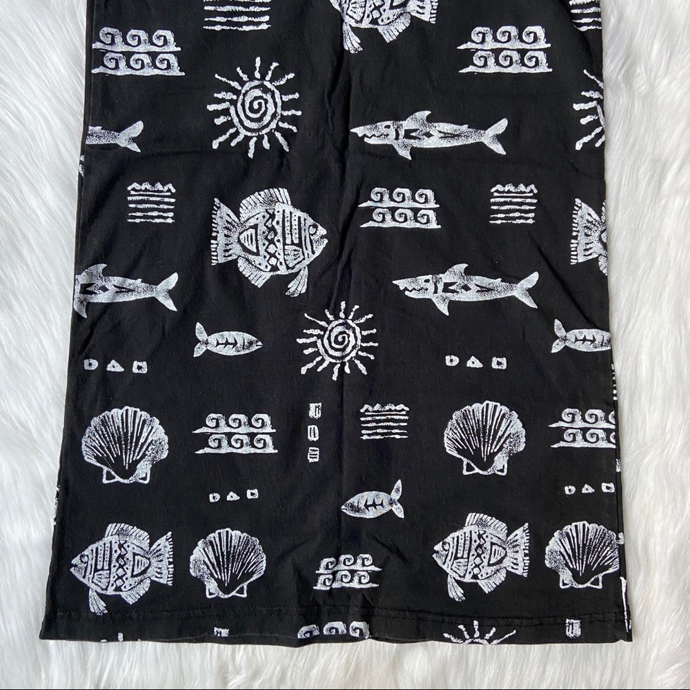 5th & Ocean Vintage Sea Print Aztec Midi Dress - Picture 8 of 8